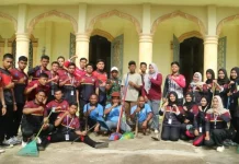 Pegawai dan WBP Rutan Singkil Bersihkan Masjid
