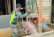 TNI Subulussalam Turun Tangan Selesaikan Pembangunan Rumah Warga