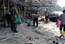 Program Indonesia Asri, Pantai Cemara Indah Singkil Dibersihkan