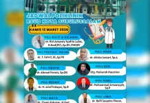 Jadwal Poliklinik RSUD Kota Subulussalam Kamis 12 Maret 2026