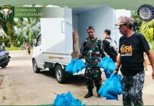 Babinsa di Subulussakam Kawal Distribusi Makanan Bergizi Gratis