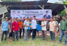 Ratusan Kepala Keluarga di Longkib Subulussalam Terima Daging Meugang Presiden