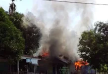 Satu Unit Rumah Warga di Singkil Terbakar