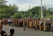 Pekot Subulussalam Gelar Apel Perdana Pasca Lebaran