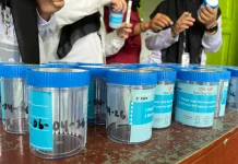 Rutan Singkil Cek Urine Pegawai dan Warga Binaan