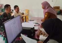 Demi Program Tepat Sasaran, TNI Kawal Administrasi Desa di Subulussalam