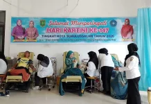 Kader PKK Subulussalam Donorkan Darah Peringati Kartini
