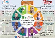 Jadwal Poliklinik RSUD Subulussalam Rabu 29 April 2026