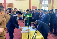 Resmi Dilantik, Ini Nama-Nama Sekretaris Dinas dan Kabid Baru di Subulussalam