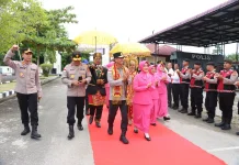 Kunker ke Polres Aceh Singkil, Kapolda Disambut Hangat Kapolres dan Jajaran