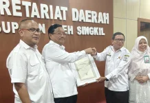 Pemkab Singkil Raih Sertifikat Pratama STBM Award Kemenkes