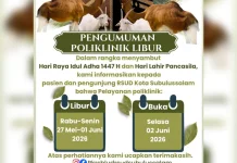 Sambut Idul Adha, Layanan Poliklinik RSUD Subulussalam Tutup 6 Hari