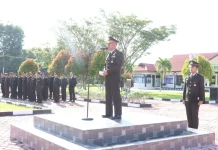 Wakapolres Aceh Singkil Pimpin Upacara Harlah Pancasila di Mapolres Aceh Singkil