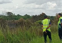 Lahan Bandara Syekh Hamzah Fansuri Singkil Terbakar