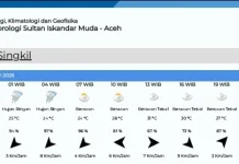 Prakiraan Cuaca Singkil Jum'at 5 Juni 2026