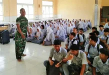 Sosialisasi Bela Negara, TNI di Singkil Perkuat Jiwa Nasionalisme Siswa