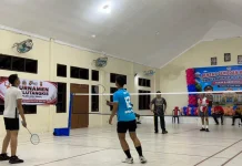 Turnamen Badminton Antar Satker Polres Aceh Singkil Warnai Hari Bhayangkara ke-80