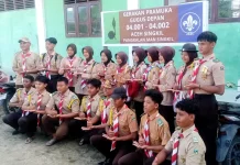 MAN 1 Aceh Singkil Lepas Peserta Kegiatan Perkemahan ADIBRATA ke - I.
