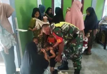 Melalui Posbindu, TNI Pantau Kesehatan Balita dan Bumil