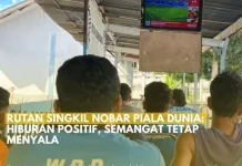 Ambil Peran Piala Dunia, Petugas dan WBP Rutan Singkil Nobar