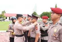 Hari Bhayangkara, 40 Personil Polres Aceh Singkil Naik Pangkat