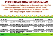 Dinas Pangan Ajak Warga Belanja di Gerakan Pasar Murah