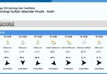 Berikut Data Prakiraan Cuaca di Aceh Singkil Rabu 8 Juli 2026