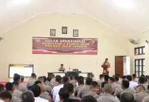 Pastikan Kesiapan Personel, Polres Aceh Singkil Laksanakan Gelar Operasional