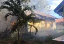 Rumah Anjungan Singkil di Sabang Fair Terbakar