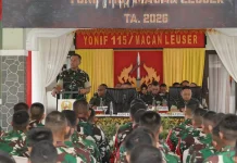 Asops Kasad Tekankan Disiplin dan Profesionalisme ke Prajurit Yonif 115/ML