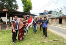 Sambut HUT RI ke-81, Desa Blok VI Pasang 800 Bendera Secara Serentak