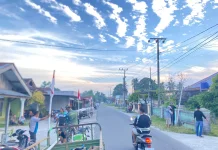 Warga Singkil Mulai Kibarkan Merah Putih sambut HUT Kemerdekan RI