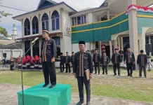Kemenag Aceh Singkil Gelar Upacara Peringatan HUT ke-81 Kemerdekaan RI