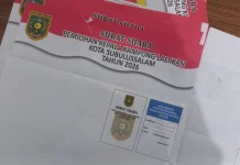 Petugas Temukan 51 Surat Suara Rusak Jelang Pilkampong Subulussalam