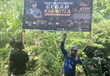 Waspada Kebakaran Lahan, TNI Subulussalam Patroli hingga ke Desa