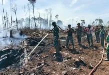 Tim Gabungan Padamkan Kebakaran Hutan dan Lahan di Aceh Selatan