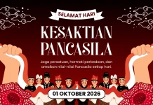 Makna Peringati Hari Kesaktian Pancasila 1 Oktober 2026