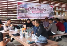 Kapolres Aceh Singkil Ngopi Bareng Wartawan Perkuat Kemitraan