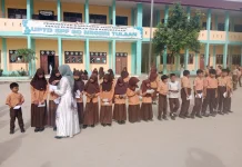 Sambut Ramadan, SD di Singkil Santuni Siswa Yatim
