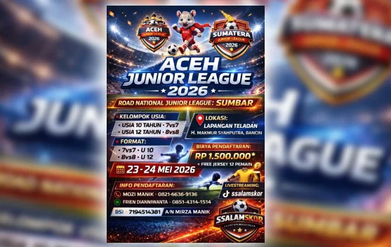Subulussalam Jadi Tuan Rumah Regional Aceh Junior League 2026