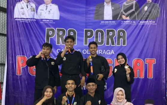 Pesilat Aceh Singkil Boyong Lima Medali di Pra-PORA 2026, Raih Satu Emas