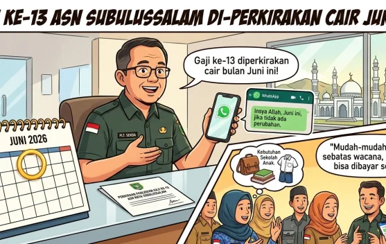 Gaji 13 ASN Subulussalam Diperkirakan Cair Juni Ini