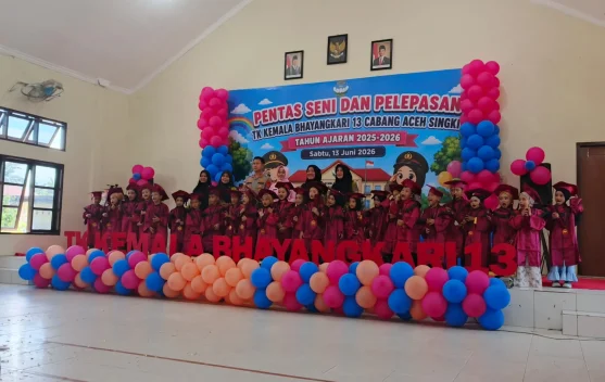 TK Kemala Bhayangkari Aceh Singkil Gelar Pentas Seni
