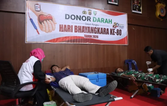 Donor Darah Hari Bhayangkara ke-80, Polres Aceh Singkil Kumpulkan 47 Kantong Darah