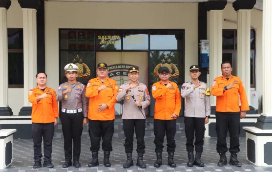 Kolaborasi Polres Aceh Singkil Dan Basarnas Nias Perkuat Kesiapsiagaan Bencana