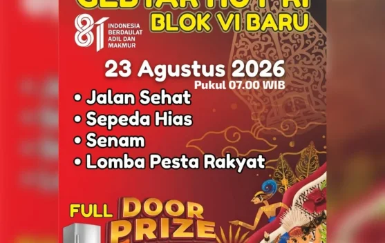 Semarak Kemerdekaan, Desa Blok VI Baru Siap Gelar Pesta Rakyat