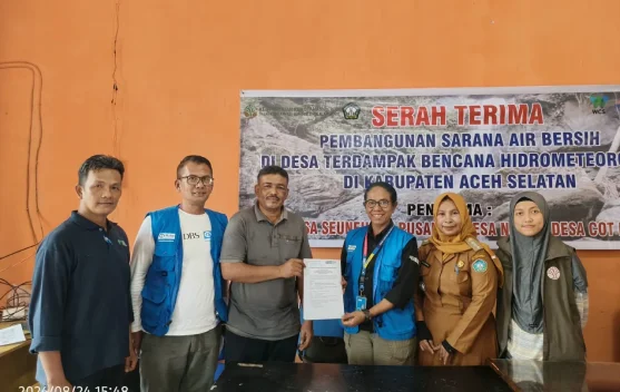 Tiga Desa di Aceh Selatan Dapatkan Akses Air Bersih Pascabencana