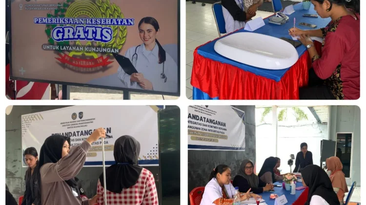 Rutan Masohi  Cek Kesehatan Gratis Keluarga Warga Binaan