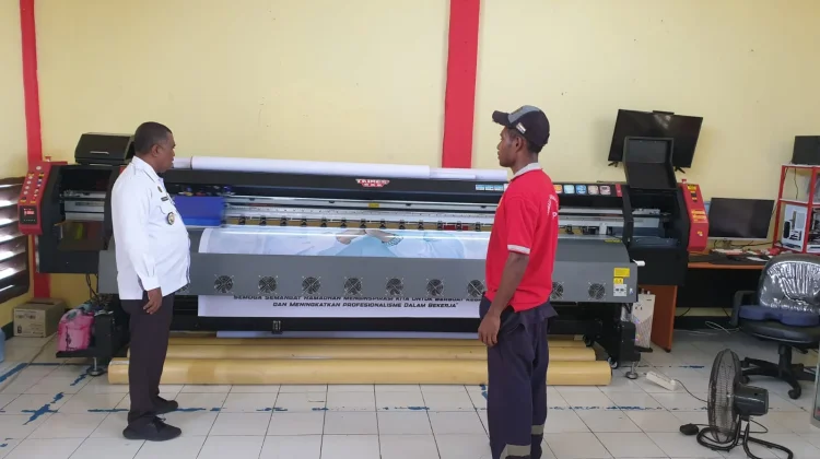 Bengkel Kerja Percetakan Lapas Tual Beroperasi, Orderan Membludak
