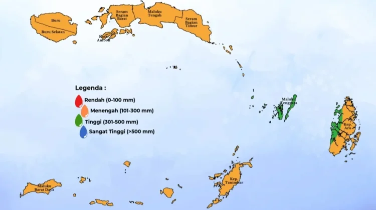 BMKG Prediksi Curah Hujan Maluku Normal di Bulan Maretl